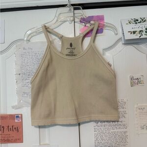 FP Movement Cream Ribbed Tank Top
